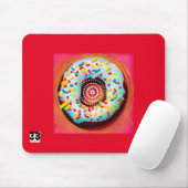 Tapis De Souris Pop Art Donut (Avec souris)