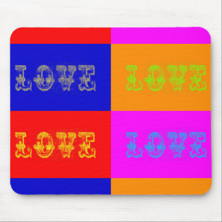 Tapis De Souris Pop Art Love