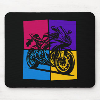 Tapis De Souris Pop Art Sports Bike