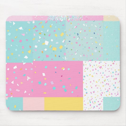 Tapis De Souris Pop Cute Patchwork Terrazzo Motif (Devant)