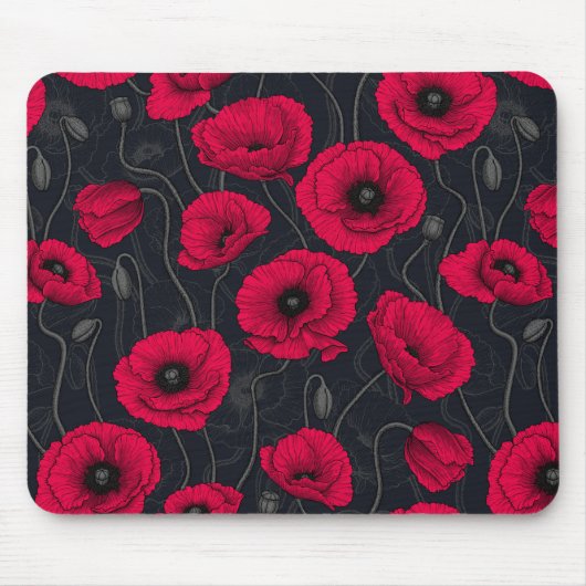 Tapis De Souris Poppies rouges (Devant)