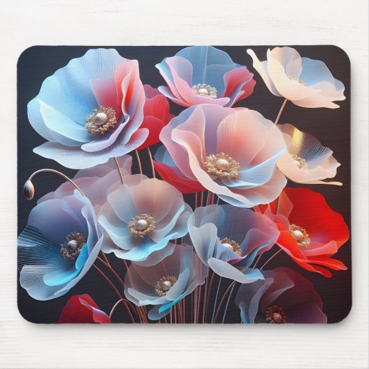 Tapis De Souris Poppies translucides (Devant)