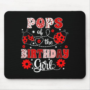 Tapis De Souris Pops de la fille d'anniversaire - coccinelle de fa