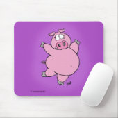 Tapis De Souris Porc caracolant Mousepad (Avec souris)