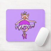 Tapis De Souris Porc de danse dans le tutu (Avec souris)