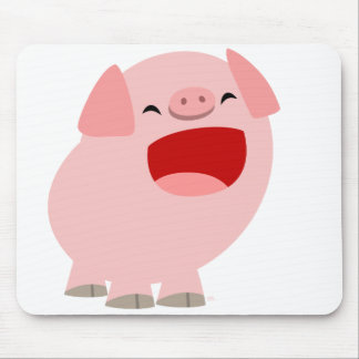 Tapis De Souris Porc mignon Mousepad de chant de bande dessinée