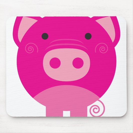 Tapis De Souris Porc rose (Devant)