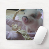 Tapis De Souris Porcelet mignon Mousepad (Avec souris)