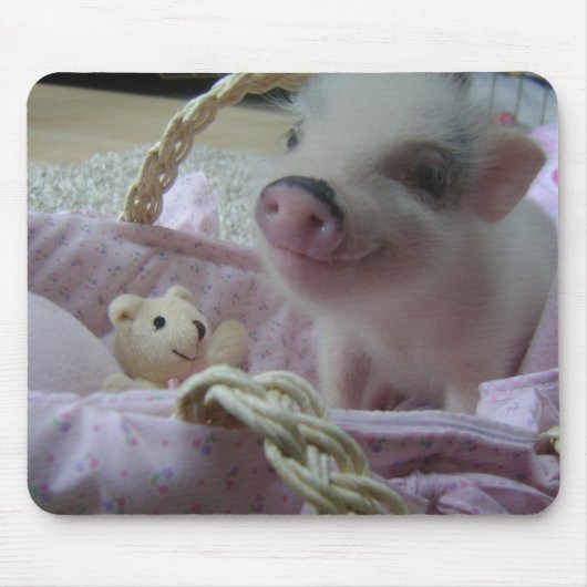Tapis De Souris Porcelet mignon Mousepad (Devant)