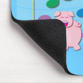 Tapis De Souris Porcelets de danse : Nous aimons la musique (Coin)