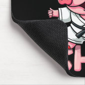Tapis De Souris Pork Chop Funny Karate Pig Martial (Coin)