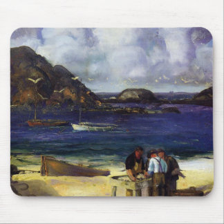 Tapis De Souris Port à Monhegan - George Bellows - 1913