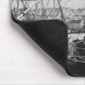 Tapis De Souris Port de pêche à la baleine, New Bedford (Coin)