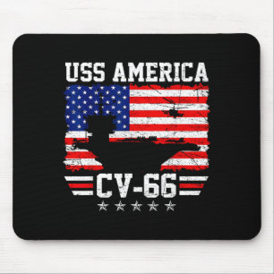 Tapis De Souris Porte-avions USS america cv-66 drapeau en détresse