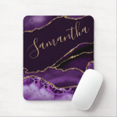 Tapis De Souris Porte en marbre de Parties scintillant violet et d (Avec souris)