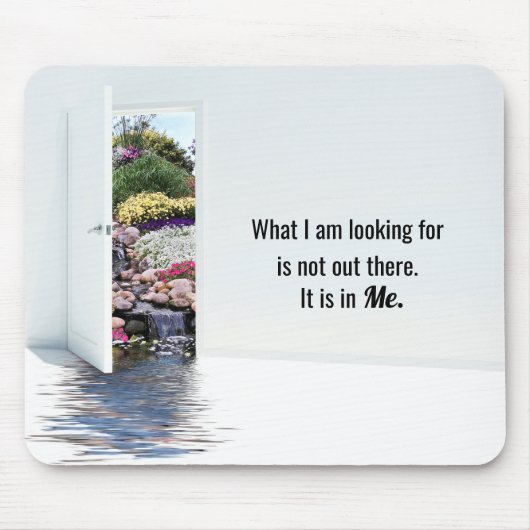 Tapis De Souris Porte ouverte dans le jardin (Devant)