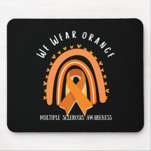 Tapis De Souris Porter L'Orange Pour La Sensibilisation À La Sclér