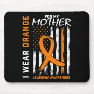 Tapis De Souris Porter Orange Mère Maman Leucémie Sensibilisation