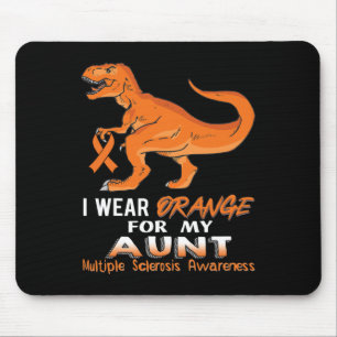 Tapis De Souris Porter Orange Pour Ma Tante Dinosaur Multiple Scle