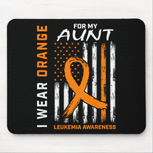 Tapis De Souris Porter Orange Pour Ma Tante Leucémie Sensibilisati