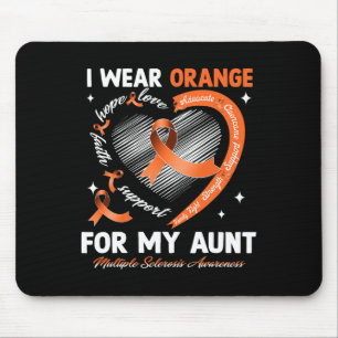 Tapis De Souris Porter Orange pour ma tante Sclérose en plaques