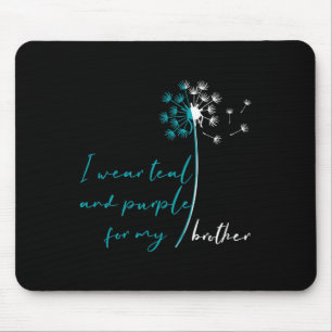 Tapis De Souris Porter Turquoise Et Violet Pour Mon Frère Suicide 