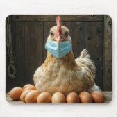 Tapis De Souris Porter un masque facial (Devant)