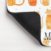 Tapis De Souris Portes et chats orange mignons (Coin)