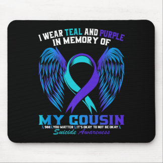 Tapis De Souris Portez du sarcelle et du violet pour la sensibilis