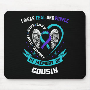 Tapis De Souris Portez du sarcelle et du violet pour le T-shirt de