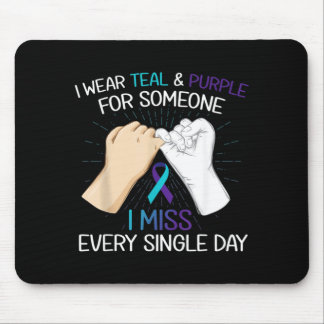 Tapis De Souris Portez du sarcelle violet pour quelqu'un que vous