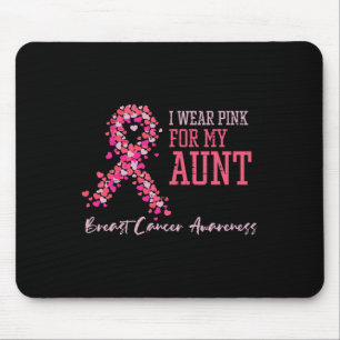 Tapis De Souris Portez Le Rose Pour Ma Tante Soutien De Sensibilis