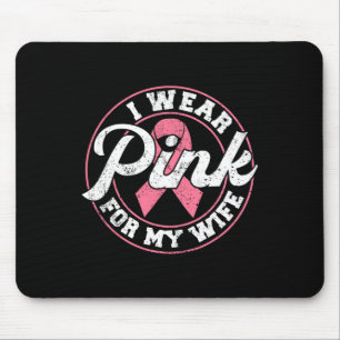 Tapis De Souris Portez Le Rose Pour Mon Épouse Cancer du Sein Cade