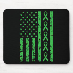 Tapis De Souris Portez Le Vert Pour Mon Mari Sensibilisation Aux M
