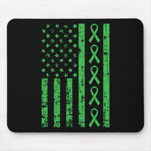 Tapis De Souris Portez Le Vert Pour Mon Mari Sensibilisation Aux M (Devant)