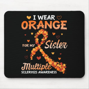 Tapis De Souris Portez Orange Pour Ma Soeur Sclérose En Plaques