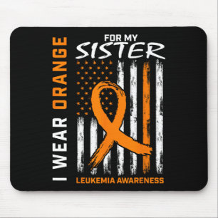 Tapis De Souris Portez Orange Pour Ma Soeur Sensibilisation À La L