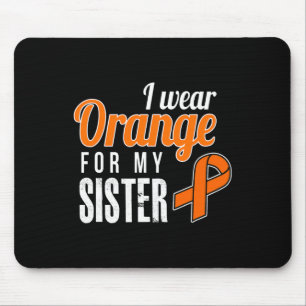Tapis De Souris Portez Orange Pour Ma Soeur Sensibiliser À La Leuc