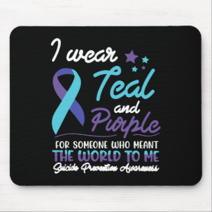 Tapis De Souris Portez Turquoise Et Violet Pour Quelqu'Un Qui Veut