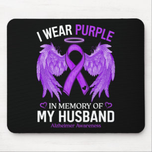 Tapis De Souris Portez Violet En Mémoire De Mon Mari Alzheimerheim