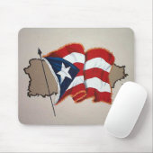 Tapis De Souris Porto Rico Flag Mouse Pad ! (Avec souris)