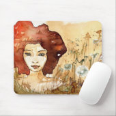 Tapis De Souris Portrait abstrait 3 (Avec souris)