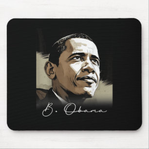 Tapis De Souris Portrait Barack Obama Président Patriotique