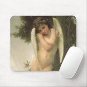 Tapis De Souris Portrait d'ange de Cupid (Cupidon) par Bouguereau (Avec souris)
