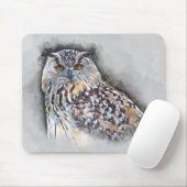 Tapis De Souris Portrait d'aquarelle de duc d'Eurasien (Avec souris)