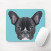 Tapis De Souris Portrait d'art de Bulldog en France (Avec souris)