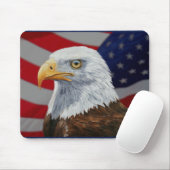 Tapis De Souris Portrait de Bald Eagle (Avec souris)