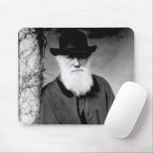 Tapis De Souris Portrait de Charles Darwin 1881 (Avec souris)