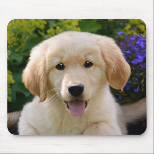 Tapis De Souris Portrait de charme de chiot de chien de Goldie
