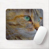 Tapis De Souris Portrait de chat de tigre (Avec souris)
